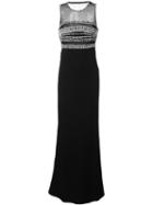 Roberto Cavalli Embellished Evening Dress, Women's, Size: 44, Black, Viscose/spandex/elastane/polyamide/silk