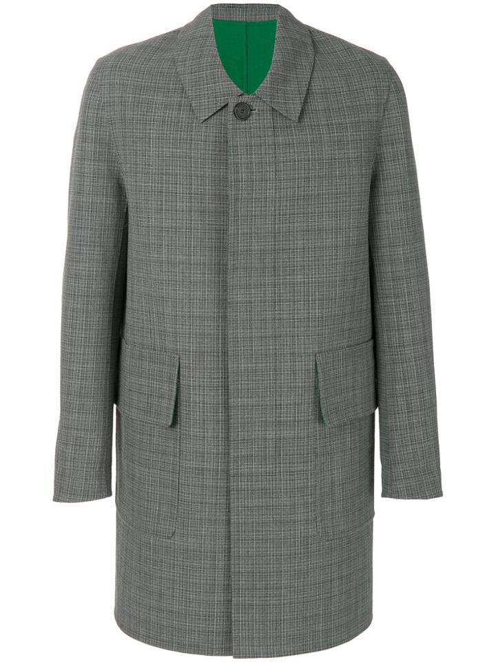 Ami Alexandre Mattiussi Checked Coat - Green