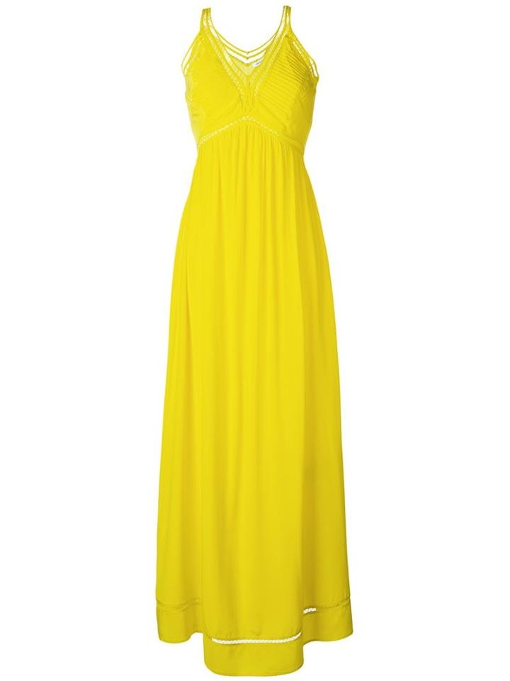 P.a.r.o.s.h. 'selene' Dress, Women's, Size: Xs, Yellow/orange, Polyester/silk