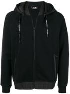 Karl Lagerfeld Front Zip Hoodie - Black