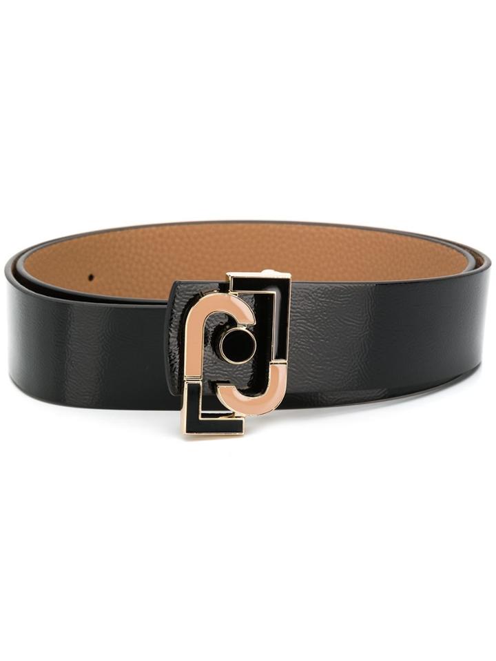 Liu Jo Logo Buckle Belt - Black