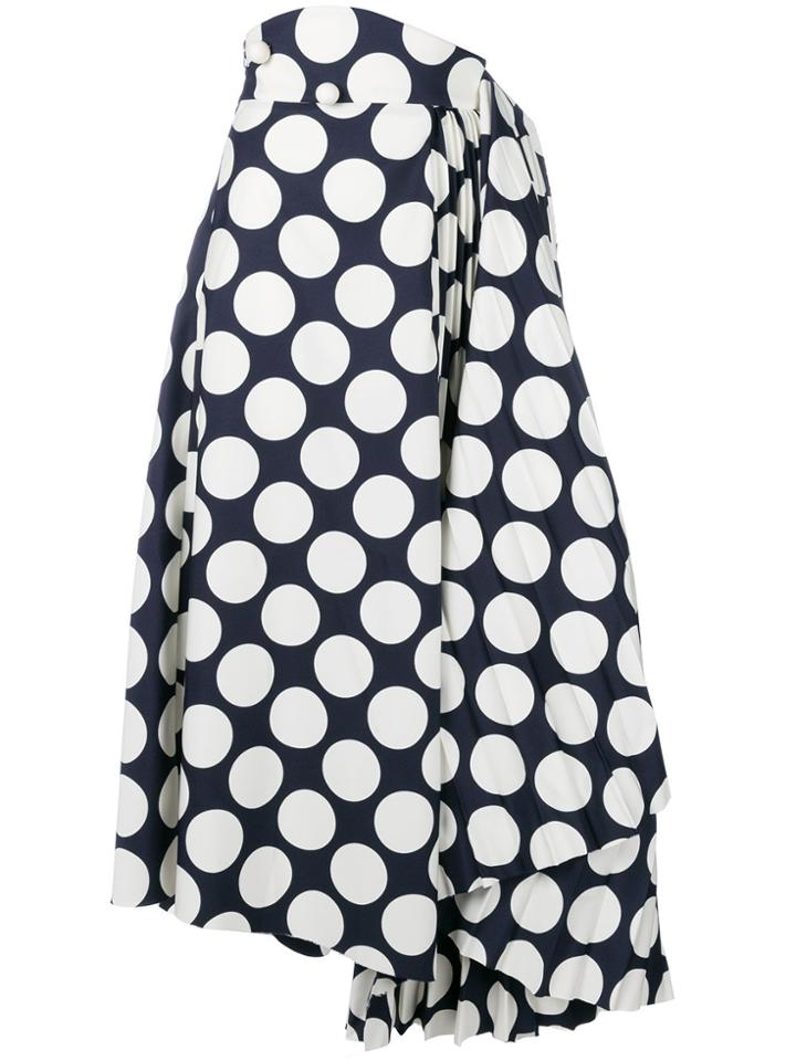 A.w.a.k.e. Polka-dot Flared Skirt - Blue
