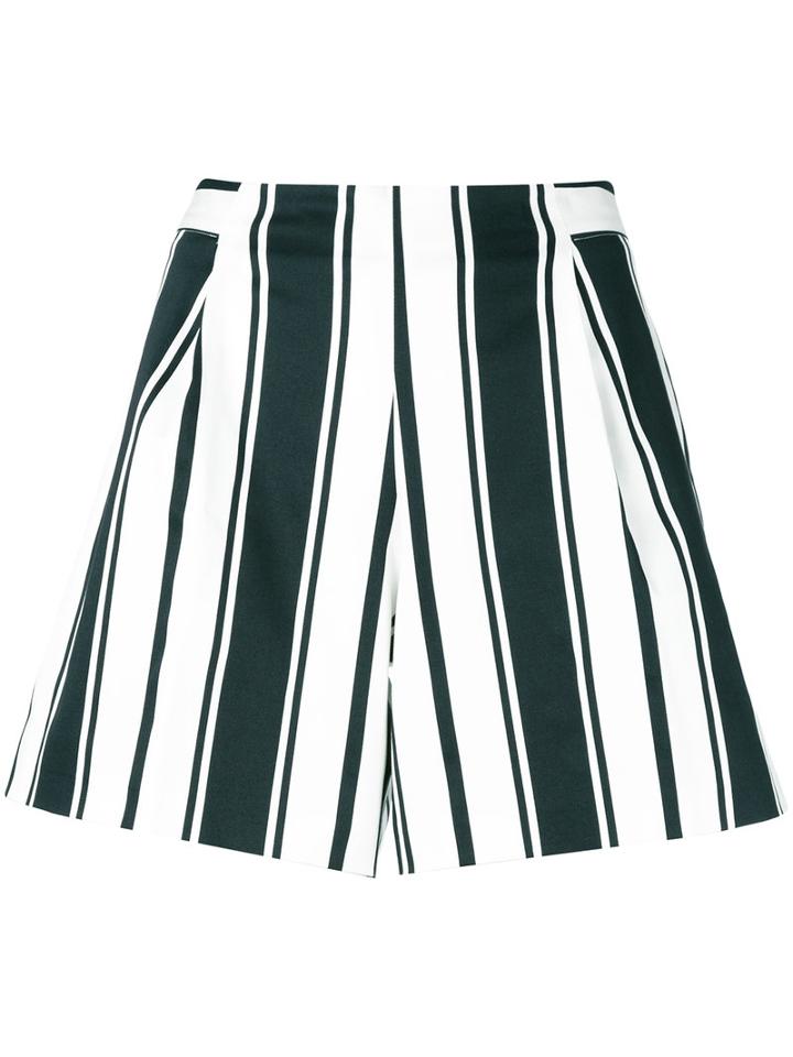 Blugirl - Striped Shorts - Women - Cotton/polyester/spandex/elastane - 40, Women's, Blue, Cotton/polyester/spandex/elastane