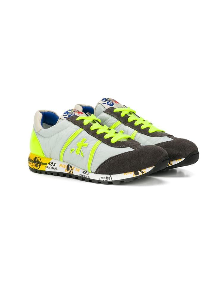 Premiata Kids Lucy Panel Sneakers - Grey