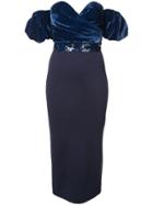 Sachin & Babi Stassi Off-the-shoulder Dress - Blue