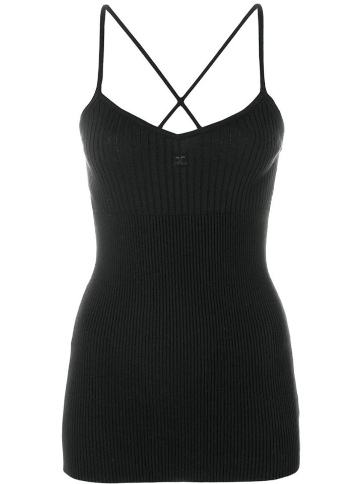 Courrèges Tank Top - Black