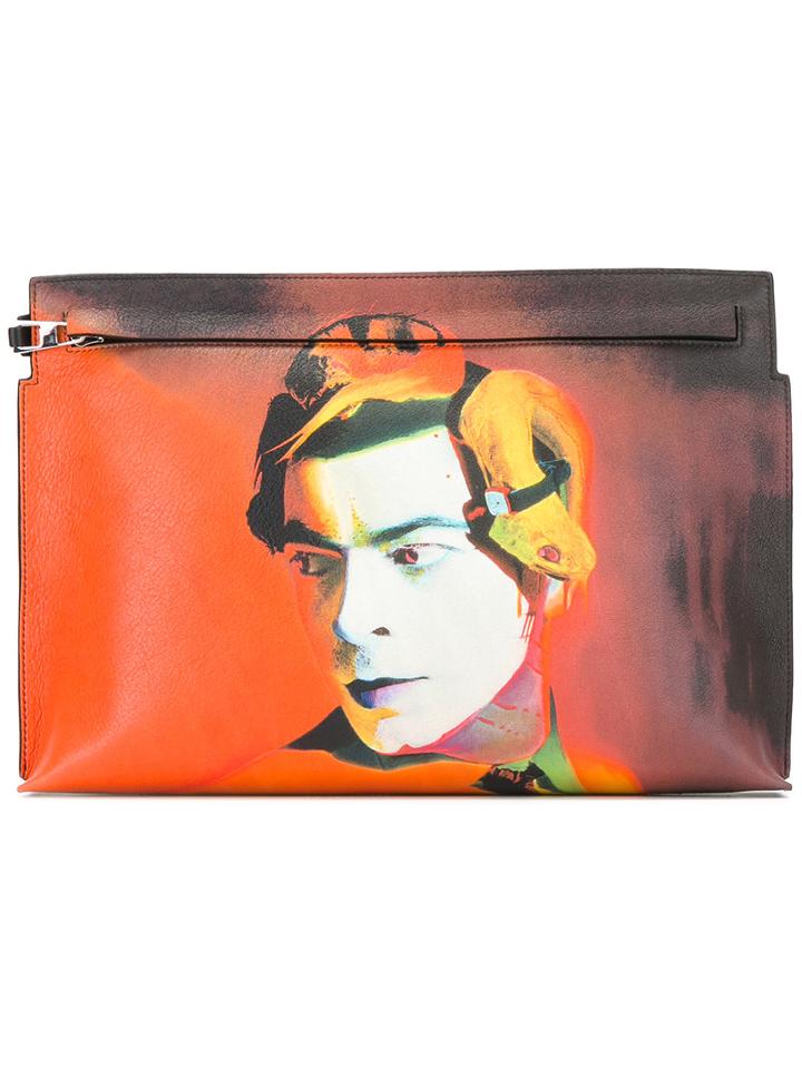Loewe Printed Clutch Bag, Women's, Leather
