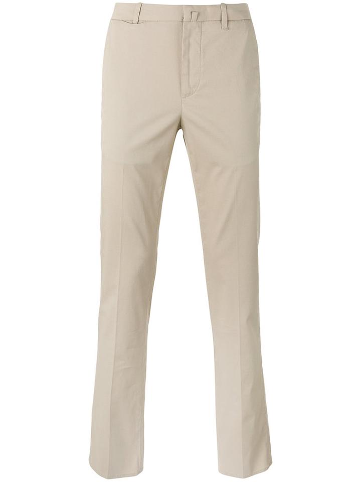 Corneliani Slight Flare Chinos, Men's, Size: 54, Nude/neutrals, Cotton/spandex/elastane