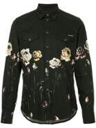 Dolce & Gabbana Floral Print Long-sleeve Shirt - Black