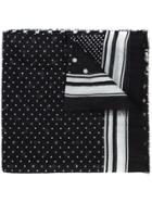 Destin Bandana Print Scarf - Black