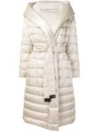 Max Mara Hooded Down Jacket - Neutrals