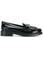 Tod's Classic Fringe Embellished Loafers - Black