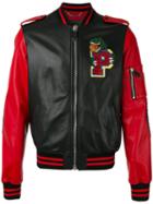 Philipp Plein - Perceive Bomber Jacket - Men - Lamb Skin/polyester/viscose - L, Black, Lamb Skin/polyester/viscose
