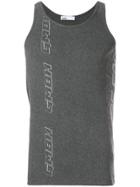 Gmbh Logo Fitted Vest Top - Grey