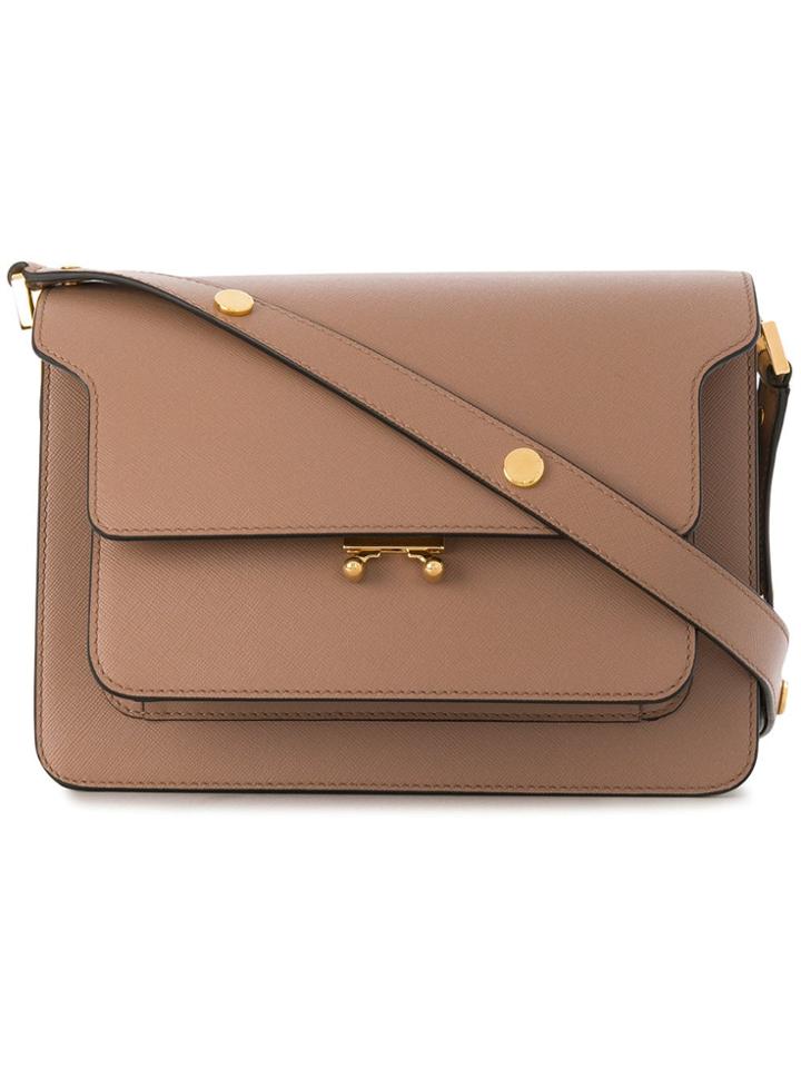 Marni Trunk Shoulder Bag - Neutrals