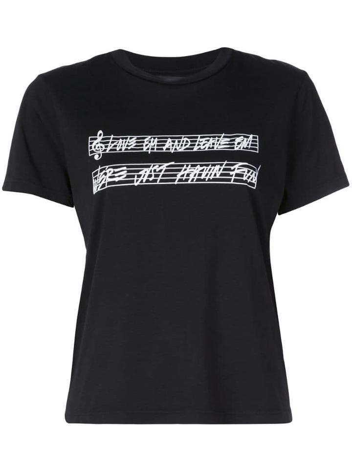 Amiri Sheet Music Print T-shirt - Black