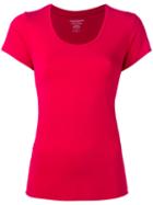 Majestic Filatures Scoop Neck T-shirt, Women's, Size: I, Red, Viscose/spandex/elastane