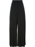 Givenchy Wide Leg Crepe Trousers, Women's, Size: 38, Black, Viscose/spandex/elastane/acetate/silk