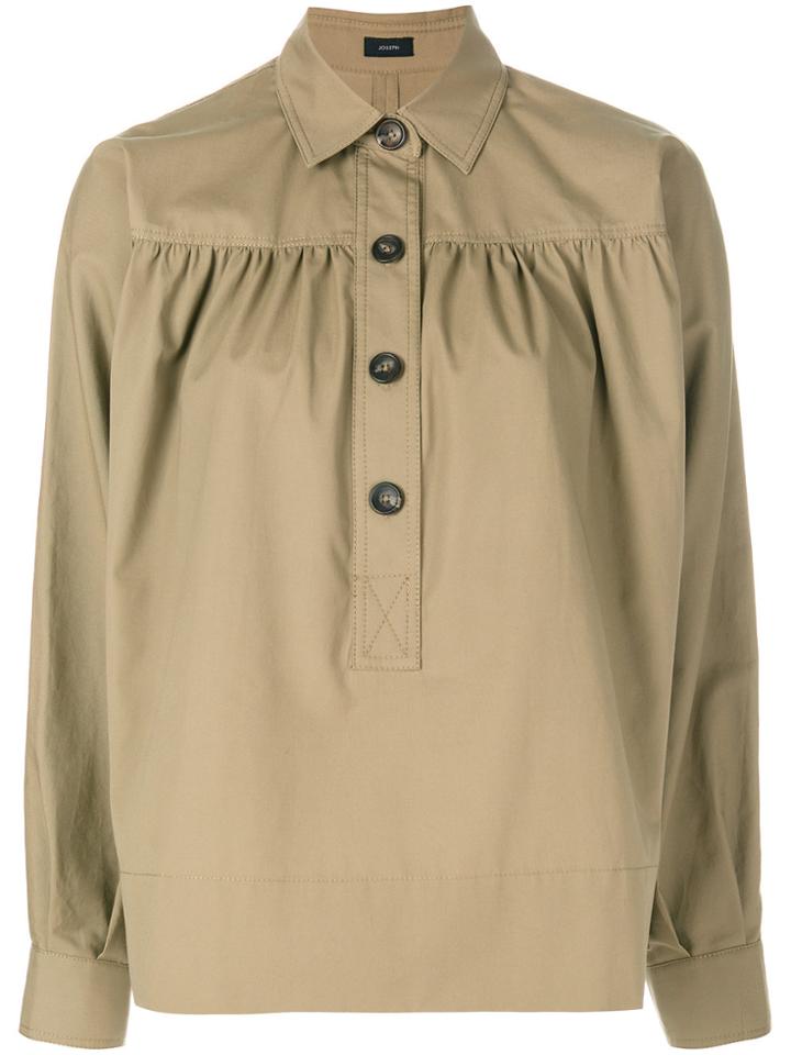 Joseph Button Up Top - Nude & Neutrals