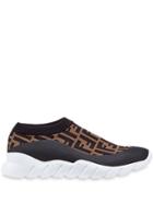 Fendi Tech Fabric Low-tops - Brown