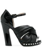 No21 Knot Detail Sandals - Black