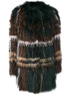 Yves Salomon Oversized Fur Coat - Multicolour