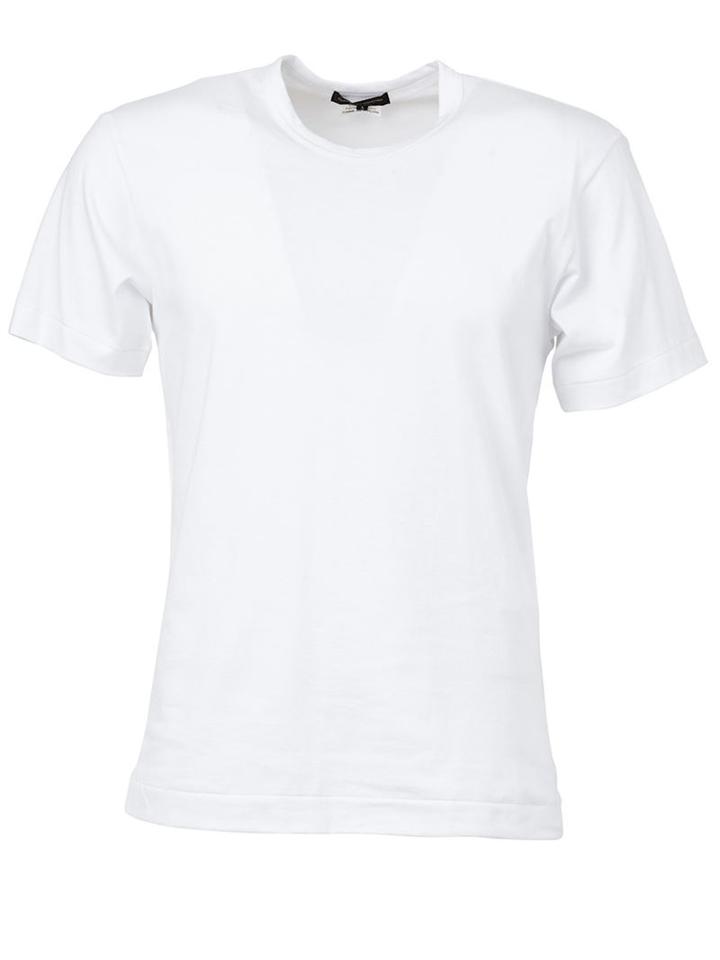 Comme Des Garçons Homme Plus Ripped Back T-shirt, Men's, Size: Small, White, Cotton
