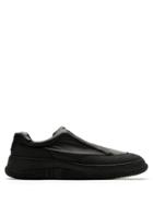 Osklen Hybrid Plain Leather Sneakers - Black