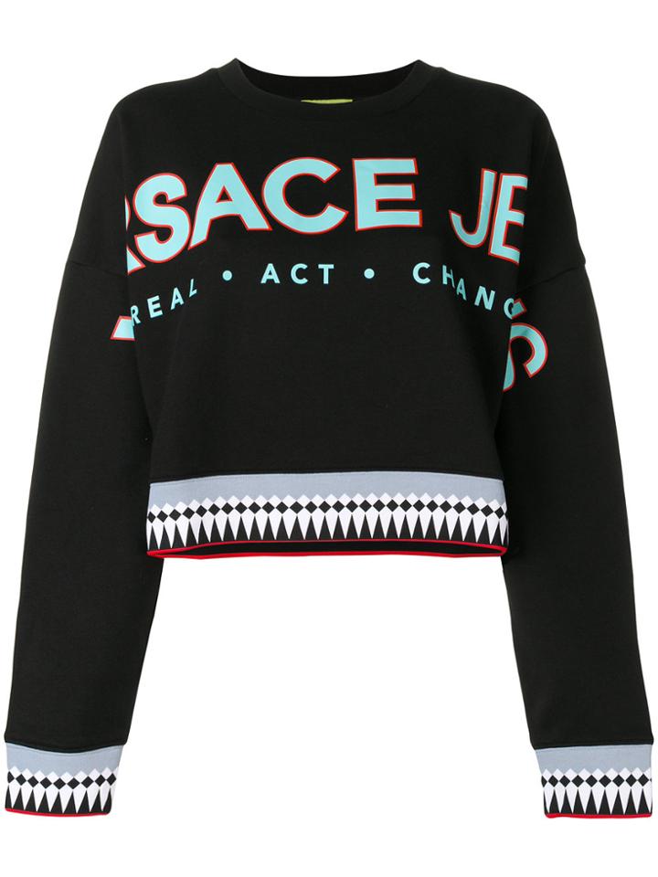 Versace Jeans Logo Patch Sweatshirt - Black