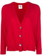 Semicouture Longsleeved Loose Cardigan - Red