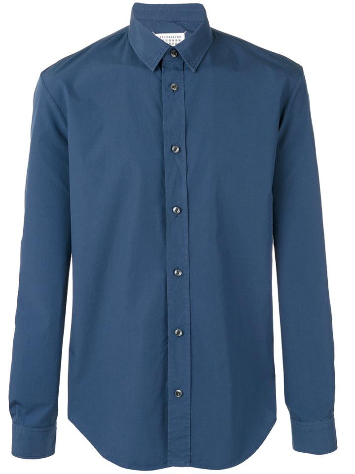 Maison Margiela Classic Shirt, Men's, Size: 41, Blue, Cotton