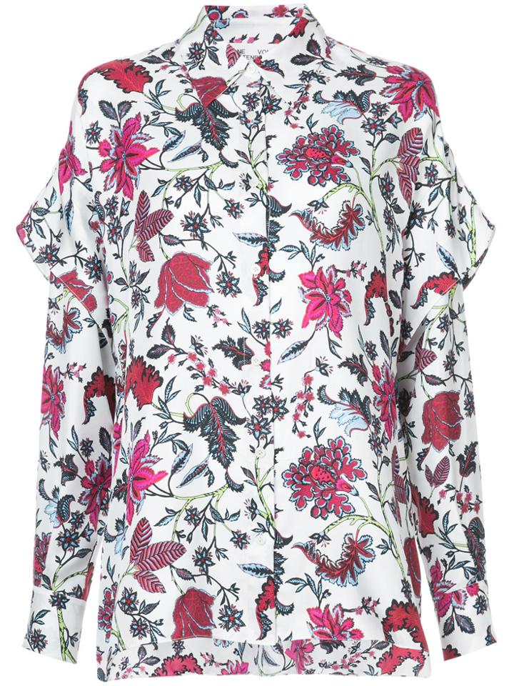 Dvf Diane Von Furstenberg Canton Print Shirt - White