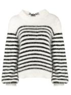 Alanui Striped Sweater - White