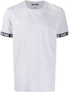 Balmain Logo Trim T-shirt - Grey