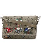 Valentino Valentino Garavani Tattoo Embroidered Messenger Bag - Green