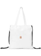 Caban Drawstring Tote - White