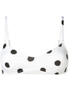 Solid & Striped Printed Bikini Top - White
