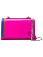 Emilio Pucci - Chain Strap Shoulder Bag - Women - Leather/suede - One Size, Pink/purple, Leather/suede
