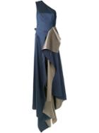 Yang Li 'couture No.4' Dress, Women's, Size: 44, Blue, Silk/cotton