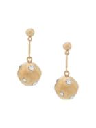 Colville Embellished Sphere Earrings - Gold