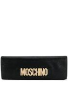 Moschino Crystal Embellished Clutch Bag - Black