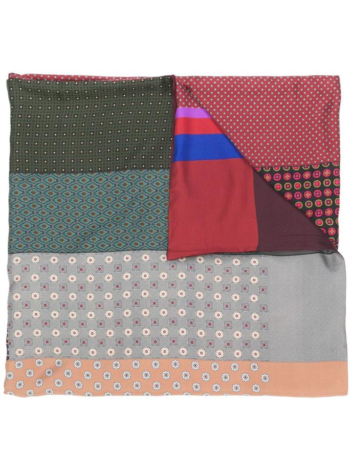 Pierre-louis Mascia Geometric Print Scarf - Red