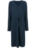 Joseph V-neck Dress - Blue