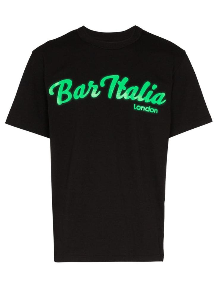Sacai Bar Italia Print T-shirt - Black