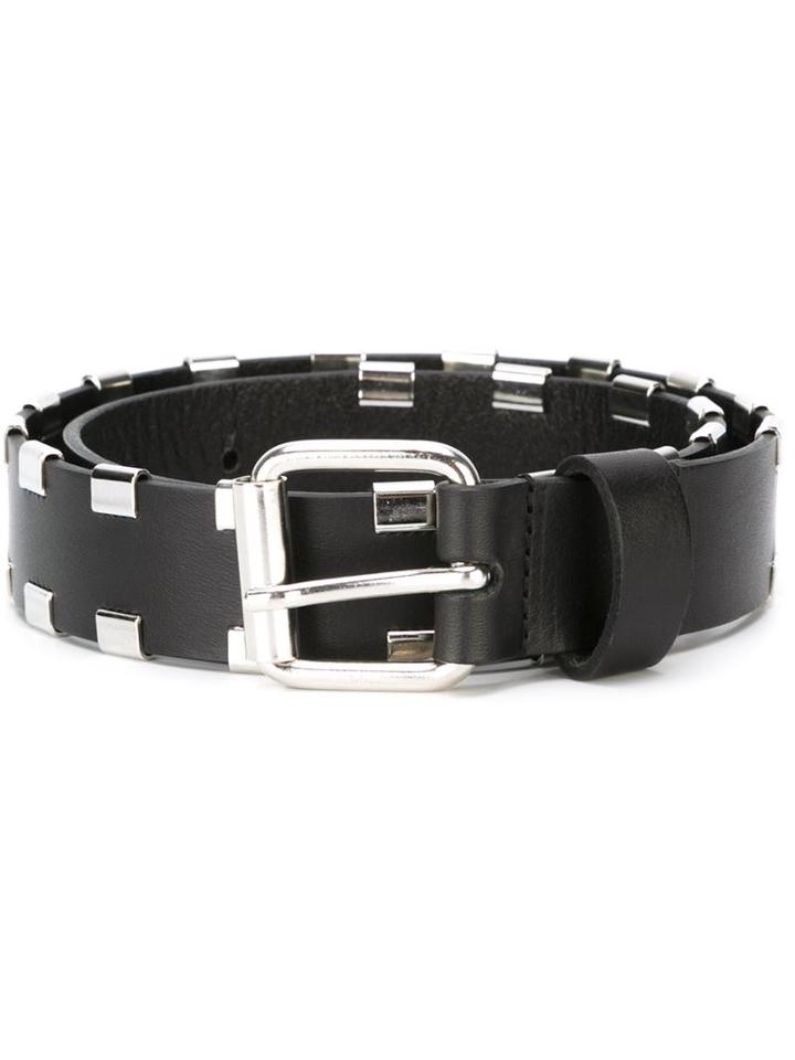Diesel Black Gold Studded Belt