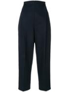 Jil Sander Loose Fit Tapered Trousers - Blue