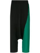 Mara Mac Drop Crotch Panelled Trousers - Black