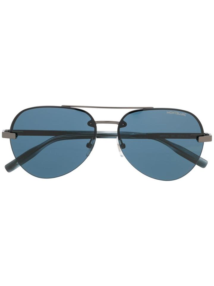 Montblanc Aviator Style Sunglasses - Blue