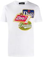 Dsquared2 Logo Stamp Print T-shirt - White