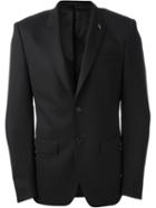 Givenchy Classic Fitted Blazer, Men's, Size: 52, Black, Cotton/spandex/elastane/wool
